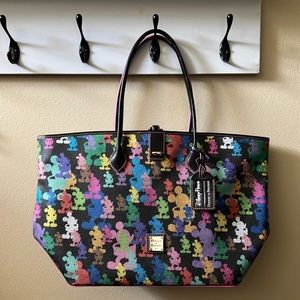 Dooney and Burke Disney 10th Anniversary Mickey Tote Bag